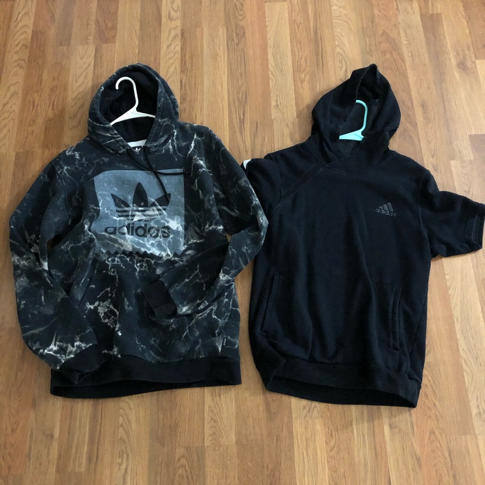 Adidas marble hoodie & sweat shirt